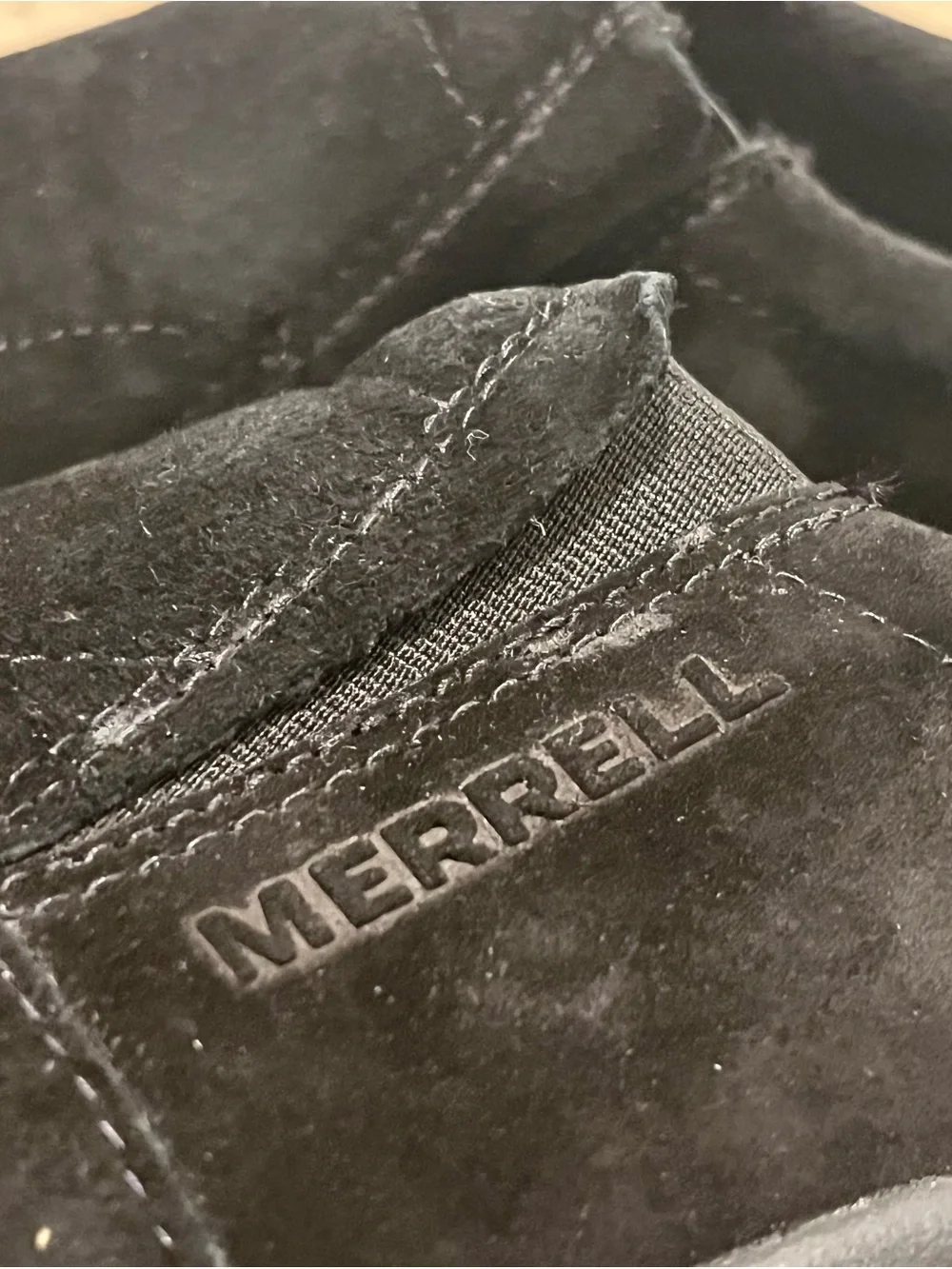 Merrell Jungle Moc Midnight Black Suede Leather Men's Size 11 W Wide NEW NWOB